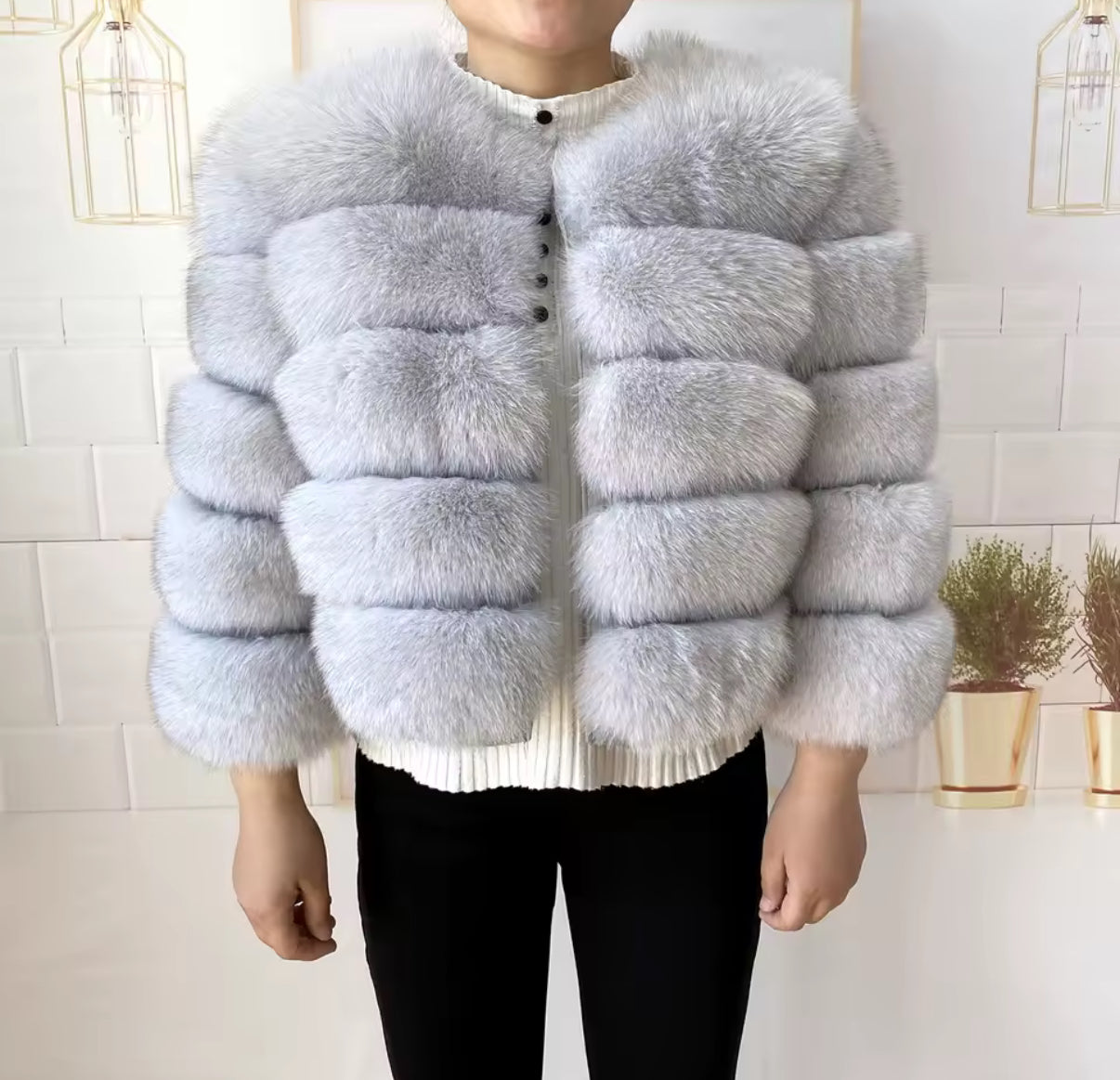 White Real Coat