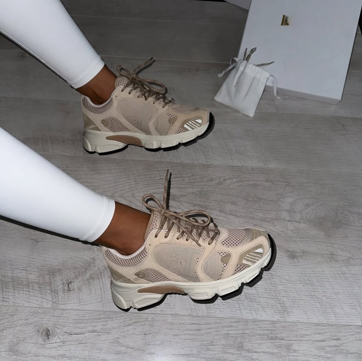 Cream/Beige Trainers