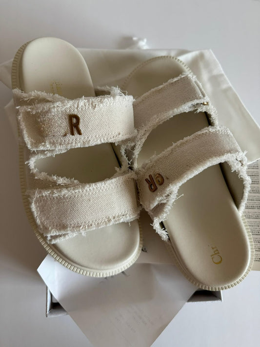 Cream & Gold Sandals
