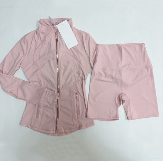 Pink Shorts Set