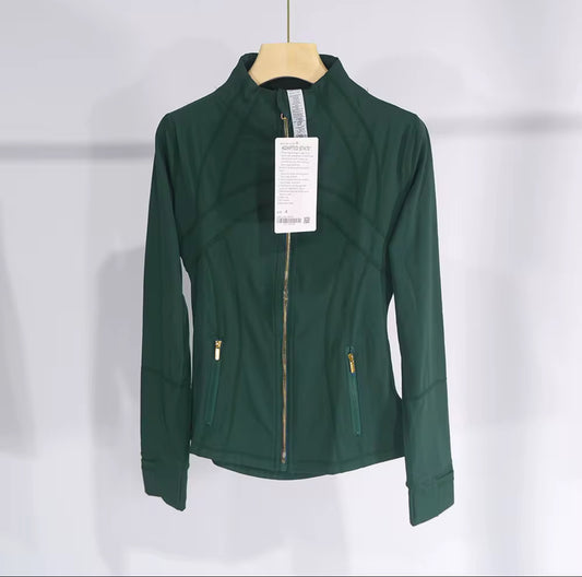 Green Gold Zip Jacket