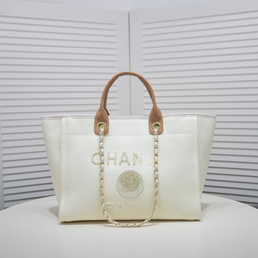 Cream Pearl Handbag