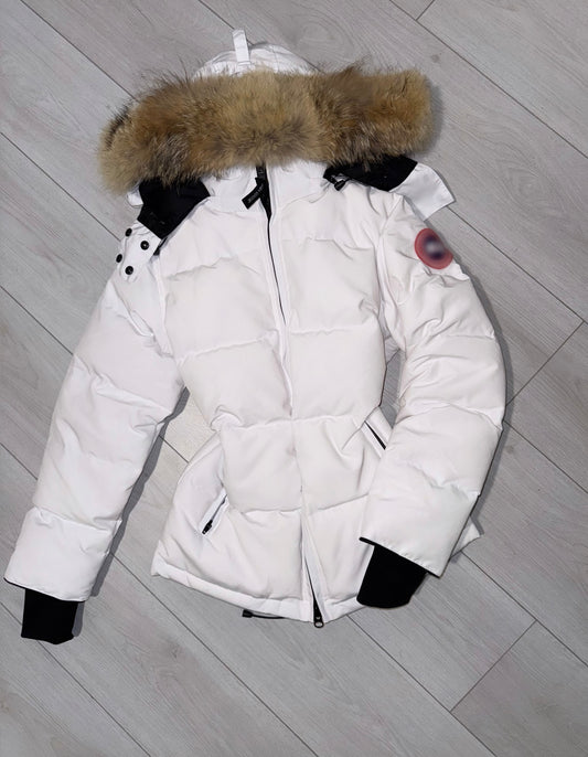 White Coat With Drawstring