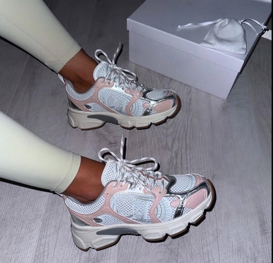 Pink/Gold Trainers