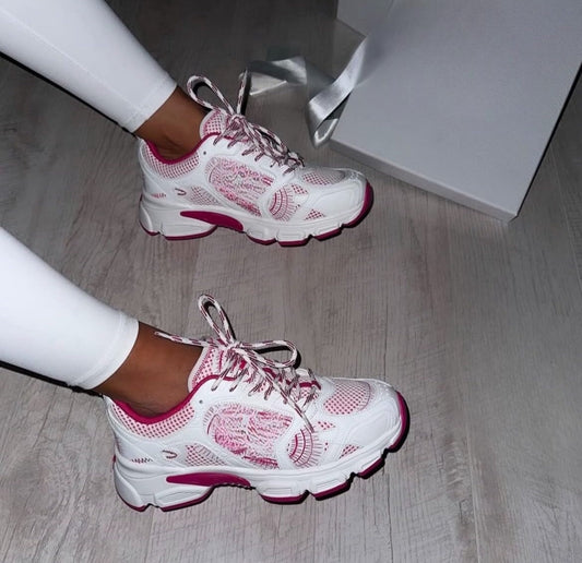 Pink/White Trainers