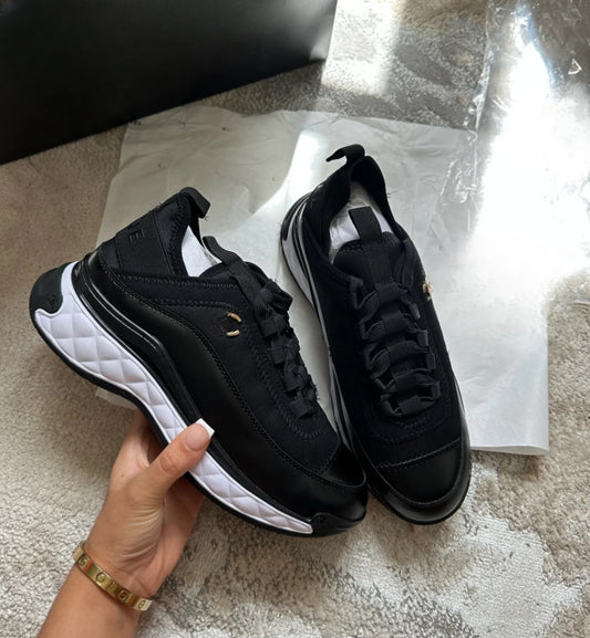 White/Black Trainers