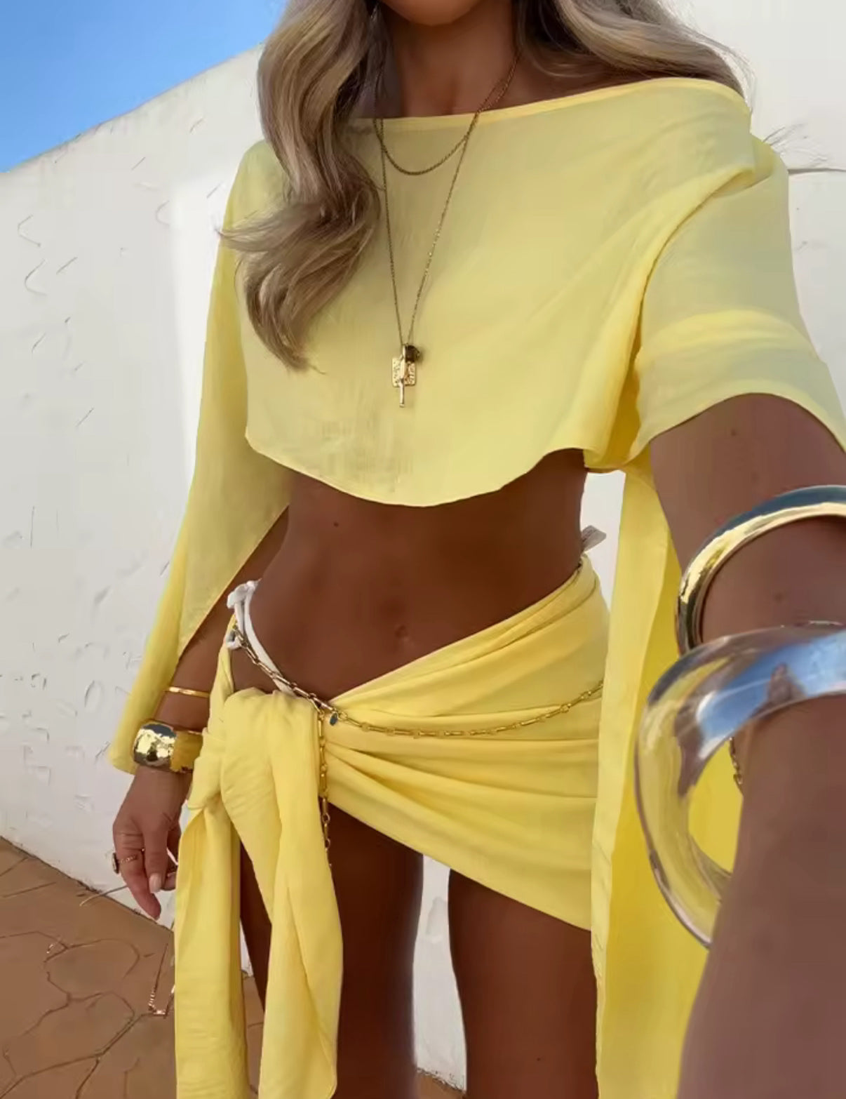 Yellow Linen Co Ord