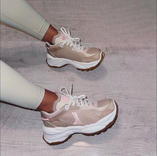 Pink/Brown Trainers