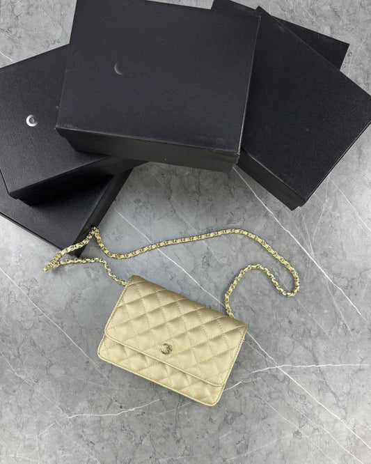 Gold Cross Body Bag