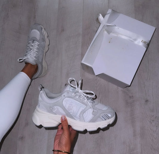 Grey/White Runners