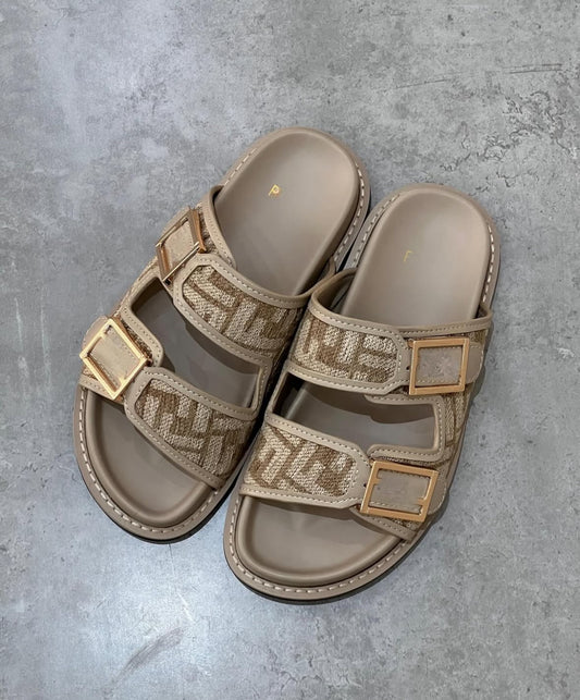 Cream Sandals