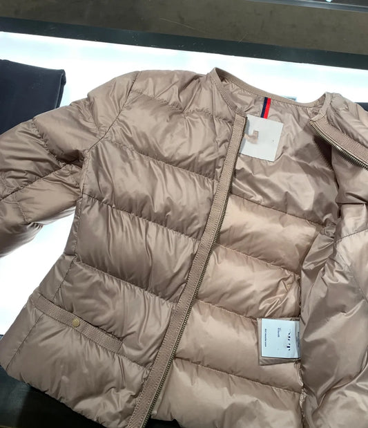 Cream Gold Zipper Jacket